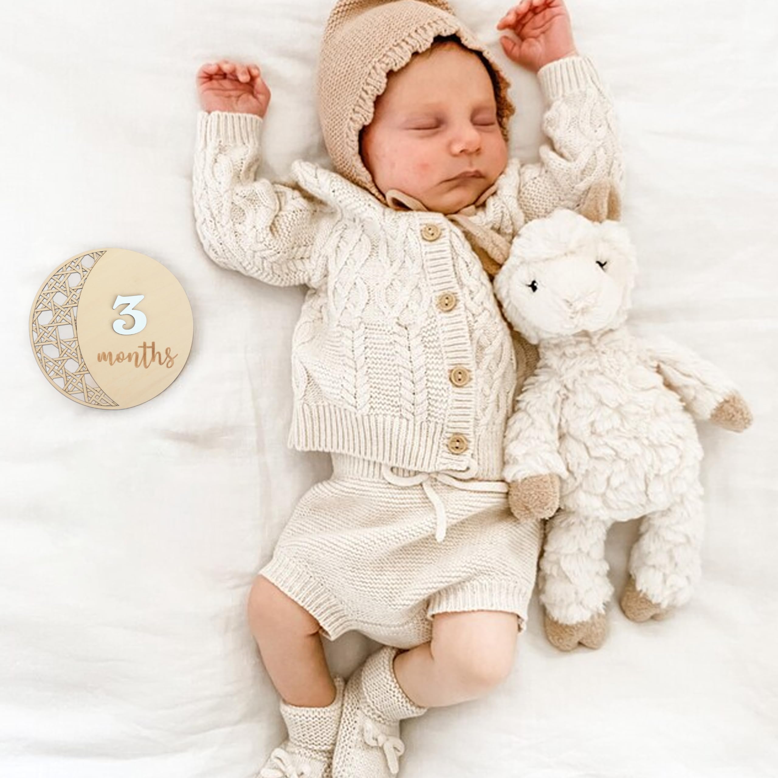 Baby Monthly Milestone, Wooden Baby Milestone Signs, Monthly Milestone Wood Discs, Baby Milestone Discs, Baby Photo Props Cards